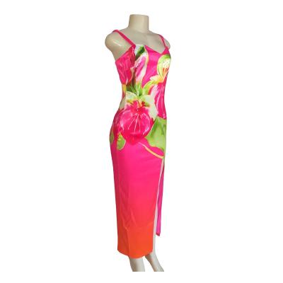 Blossom Elegance Spaghetti Strap Dress: $220.00