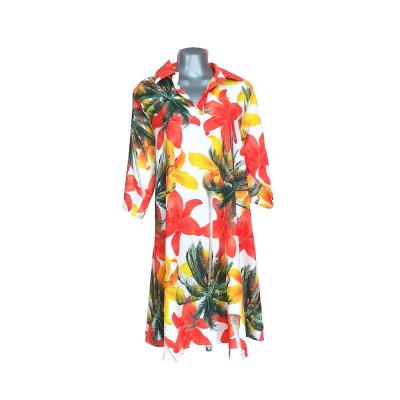 Hawaiian Tropical Shirt Dress: $165.00