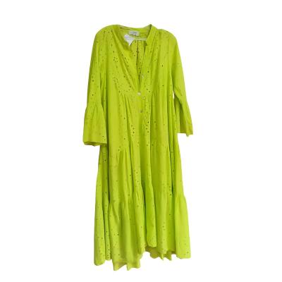 Lime Green Loose-fitting Dress: $195.00
